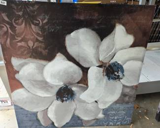 #60 Wall Art on Canvas Magnolia 35x35 $25.00