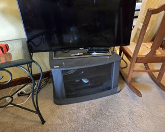 #26 Black TV Stand w/Magnetic Door 26x18x14 $20.00