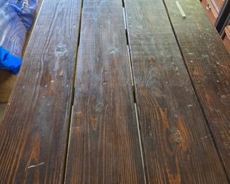 #70 Primitive Pine Farm Table 78x38x30 $125.00