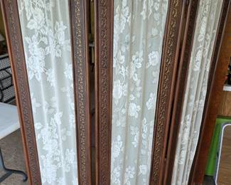 #14 Metal and Lace 3 Panel Privacy Screen 67.5x17.5-52 $45.00