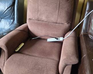 #84 Brown Cloth Lift Chair - Working $200.00