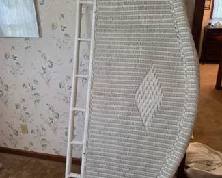 #47 White Wicker King Headboard $25.00
