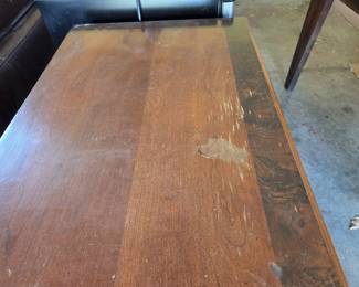 #69 Broyhill Set of 2 Side Tables, 3 Drawers 26x18x30(as is finish) $100.00