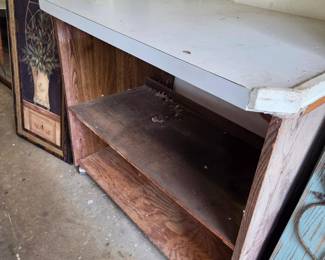 #57 Rolling Cabinet 2 Shelves 36x24x31 $20.00