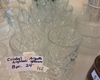 #112 D'Argues Highball Glasses 8 Pc $24.00
