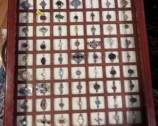 These are all Sterling Silver and Gemstone Rings.the Gems have been tested with a Presidium Gem Tester II.