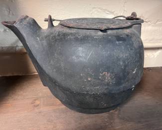 Antique Cast Iron Kettle