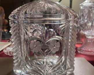 Imperial Crystal Biscuit Jar