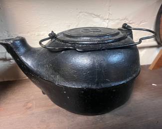 Vintage Cast Iron Kettle