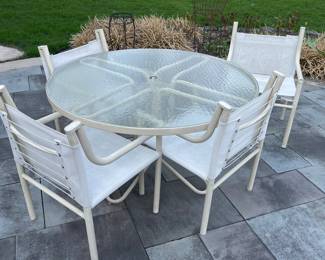Patio table and chairs
