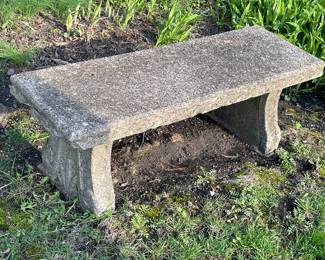 Concrete bench