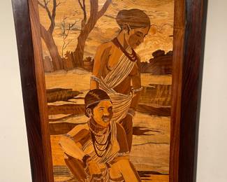 Inlay wood art