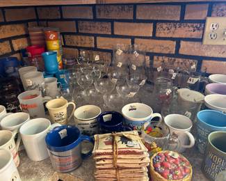 vintage cups and drink ware
