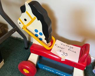 Vintage Fisher Price ride-on