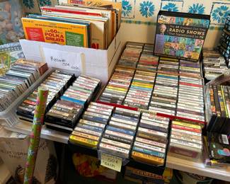 cassette tapes and records