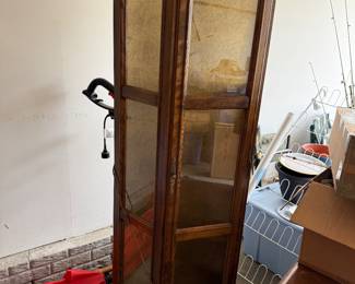 Collectible display case with glass shelves and a light. $75 obo