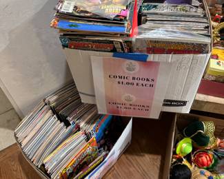 Comic books are 25 cents each. Mostly readers for kids to enjoy.