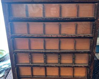 Antique sewing cabinets