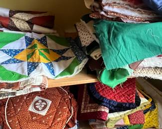 Assortment of finished and project pieces