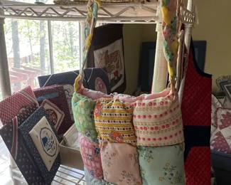 Fun handmade bags, decor and clothing pieces