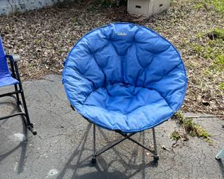 Folding outdoor chair.