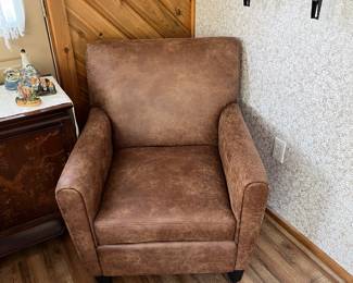 Leather chair.