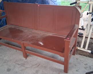 Wood Bench & Exercise Machine