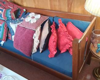 Porch Bench with Cushions