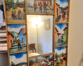 Peru reverse painting mirrors
