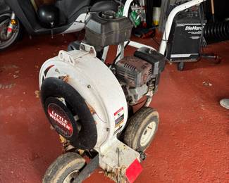 Little Wonder Optimax leaf blower, known for efficiency and robust construction.