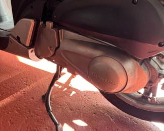 Engine and transmission area of 2010 Honda SH series scooter