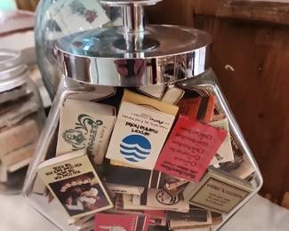 Collectible Jar of Match Boxes
