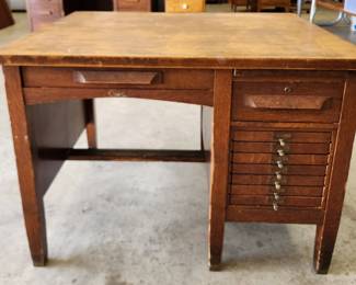 Cool old desk with hidden compartment