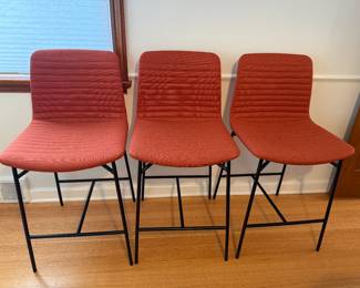 3 Fornasarig Bar Stools - Made in italy