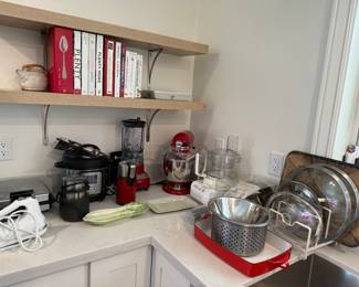 Small Appliances (Kitchen Aid Mixer, Blender, Food Processor, Insta Pot, Waffle Iron, Hand Mixer, offee/Spice Grinder).