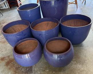 Planters, Parisian Rattan Bistro Chairs