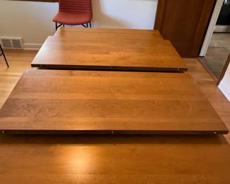 Showing Two Leaves for the Ethan Allen Dining Table (not installed)