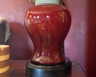 Sang de Boeff Lamps pair 1900's chinese 