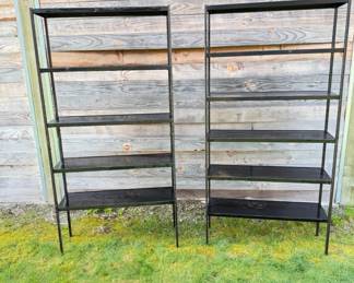 149 PairofMetalShelves