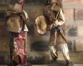 Vintage Mexican Folk Art Paper Mache Doll