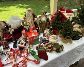 large variety of Christmas decor