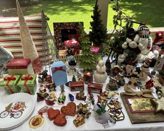 large variety of Christmas decor