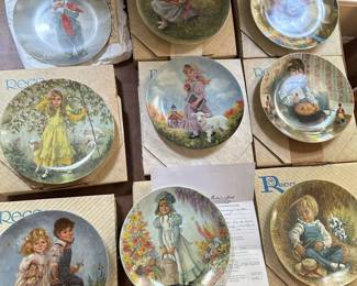 Vintage collector plates from early 1980's- Miss Muffet, D.D. Dumplings, Jack & Jill, Mary Had a Little Lamb, Mary Mary, Little Jack Horner