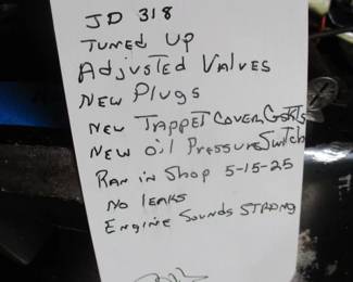 Fresh Onan Engine (JD 318)