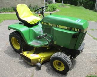 John Deere 318 with 2 Way Power Blade