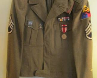 World War II Military Jacket with Metals