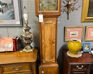 18th C English Tall Case Clock $450