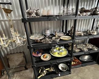 Lots of Vintage Silver Plate and Dishes