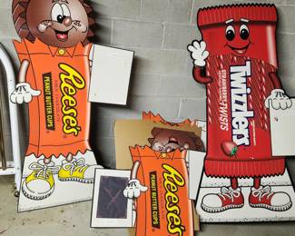 About 10 of these cardboard cutouts