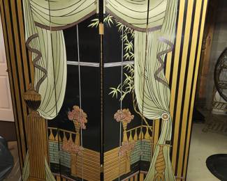 4 panel, 2 sided room screen